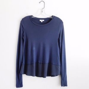 Aritzia Wilfred Slate Grey Balsamine Shirt sz XS